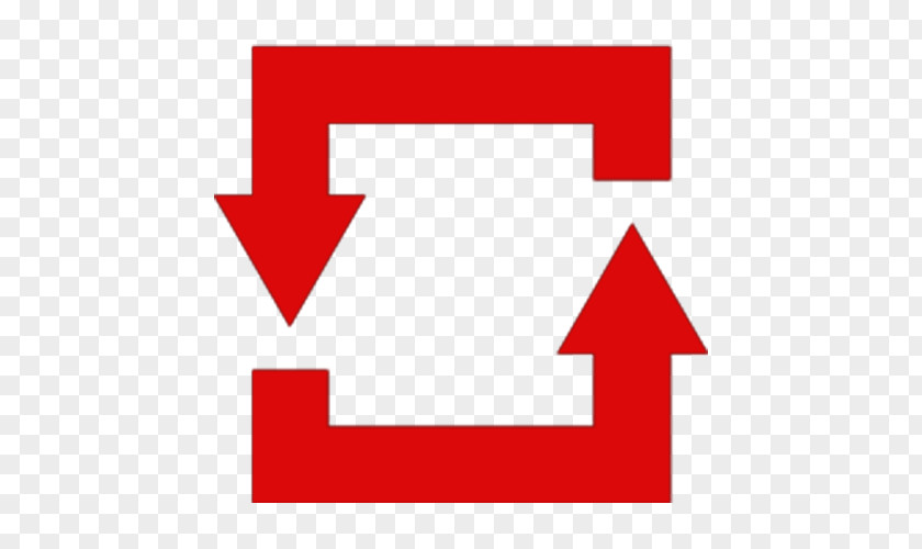 Red Double Turn Arrow Euclidean Vector PNG