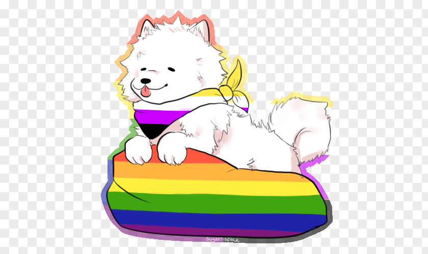 Samoyed Dog Cartoon Clip Art PNG