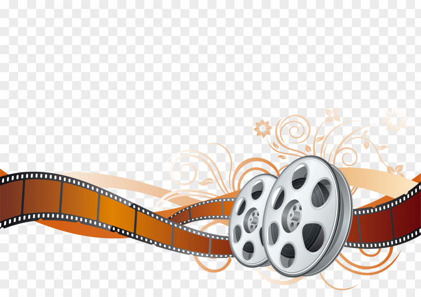 Vector Color Film Reel Movie Cinema Royalty-free Clip Art PNG