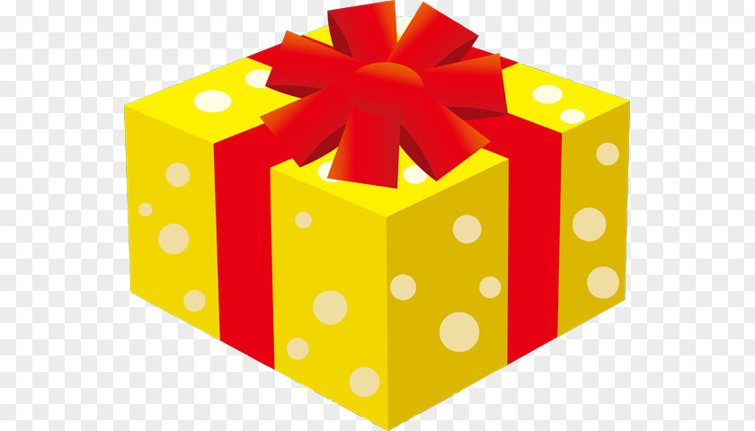 Yellow Gift Wrapping Present Games PNG