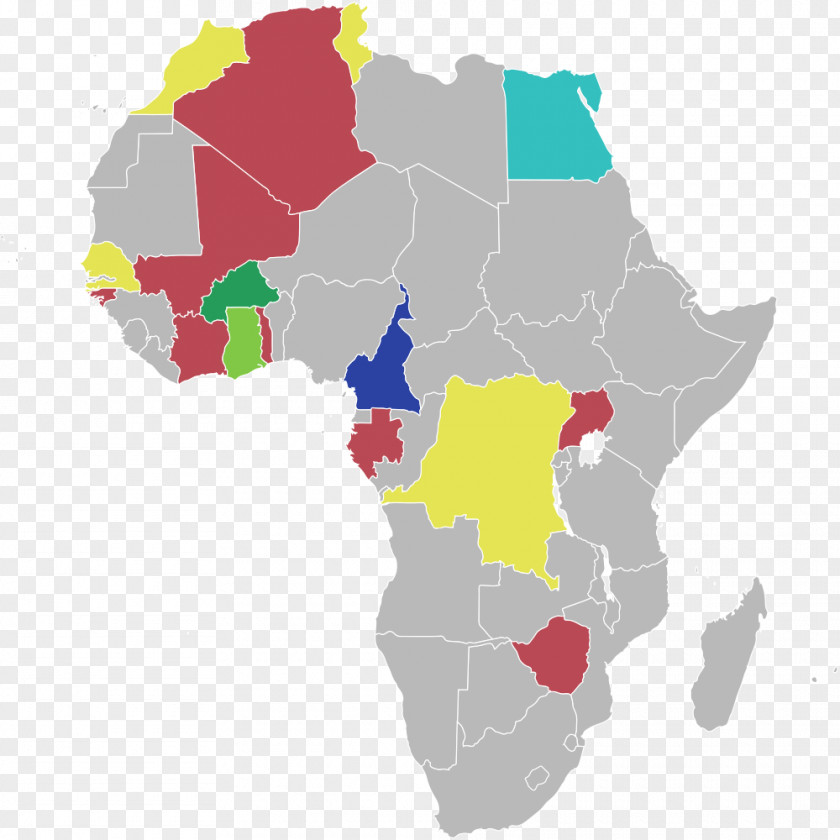 Africa Map African Union PNG