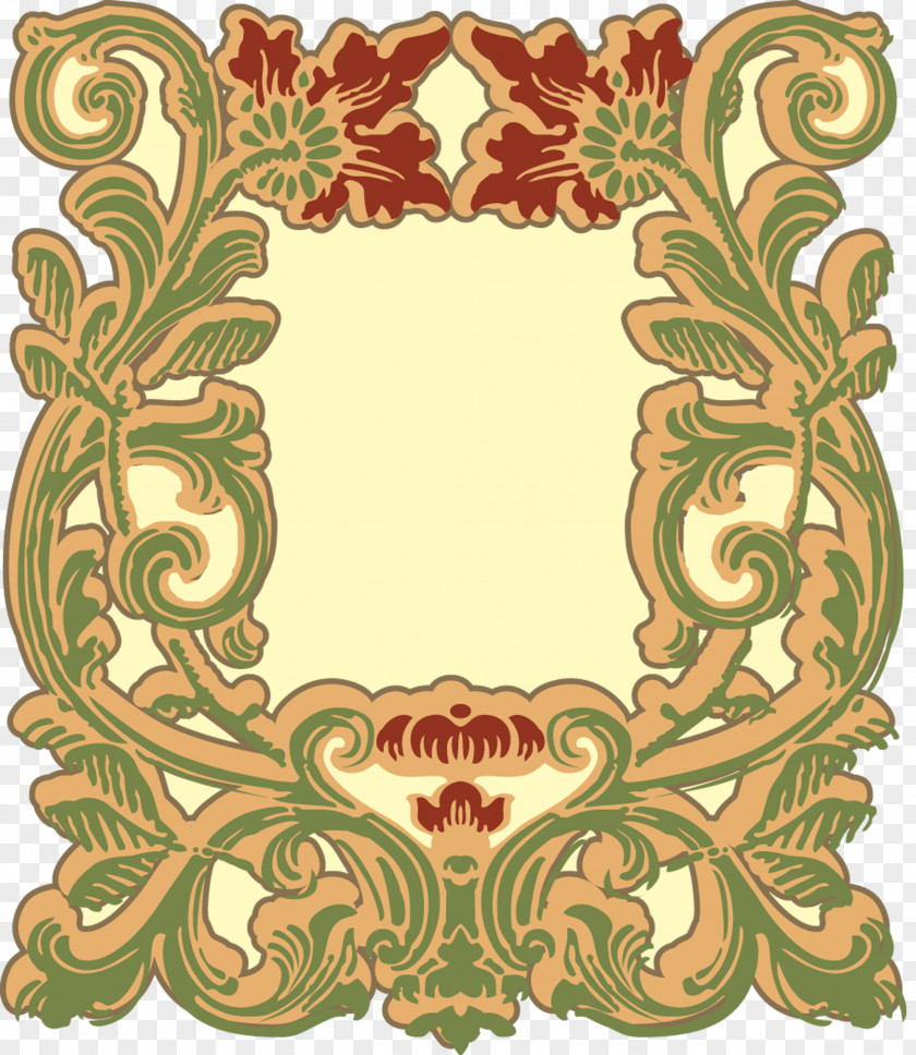 Art Nouveau Picture Frames PNG