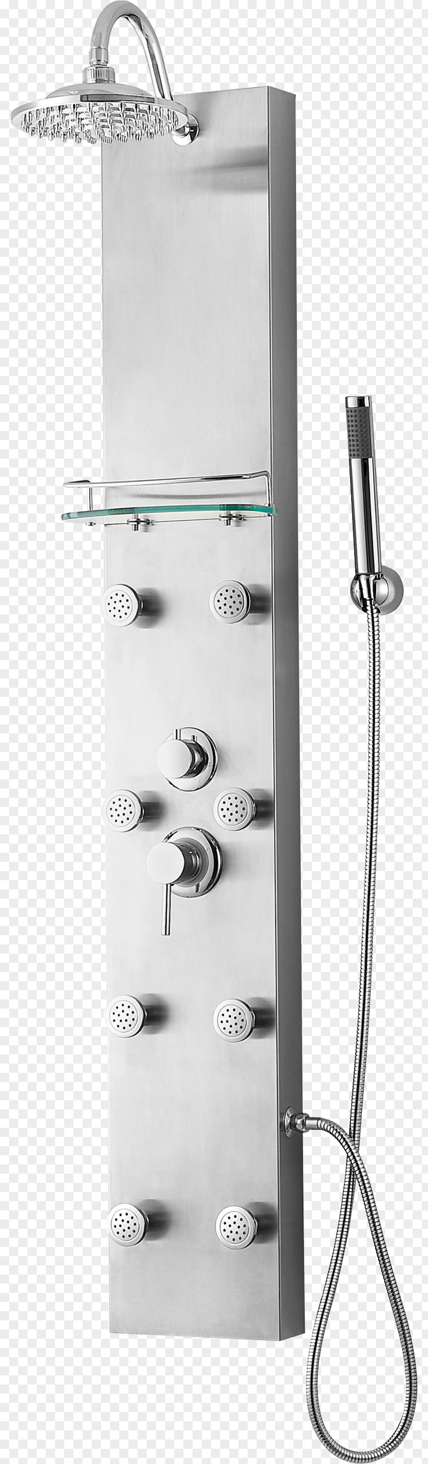 Bathroom Wall Shelves Faucet Handles & Controls Shower Thermostatic Mixing Valve Stainless Steel Spray PNG