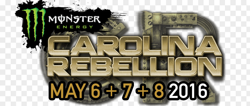 Carolina Rebellion Logo Santa Pod Raceway Monster Energy Brand Font PNG