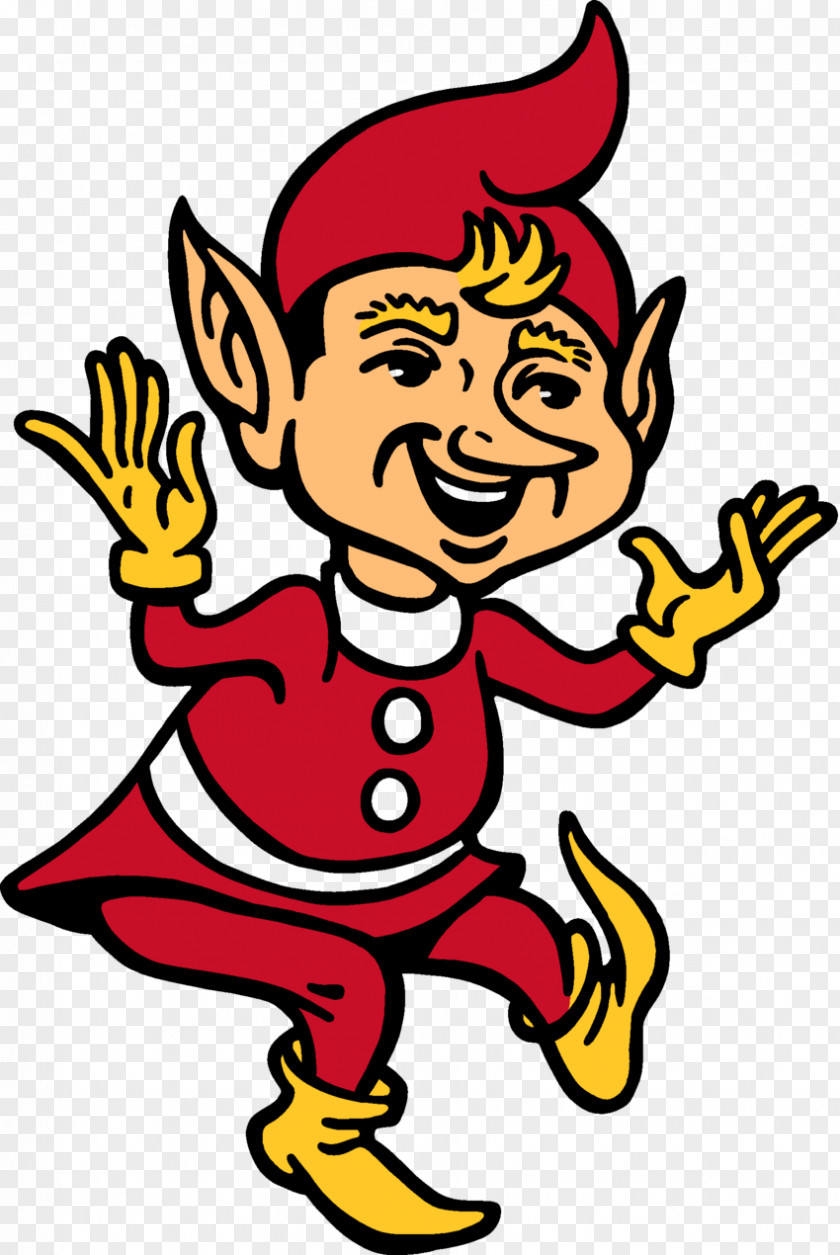 Christmas Elf Thumb Cartoon Character Clip Art PNG