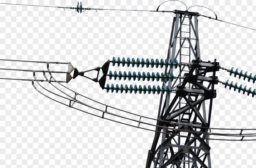Electrical Tower Overhead Power Line Transmission Electricity Wire Clip Art PNG