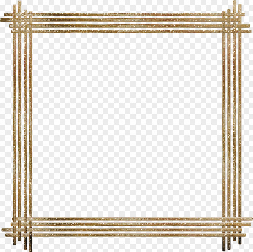 Gold Border Picture Frame Espelhos Clip Art PNG