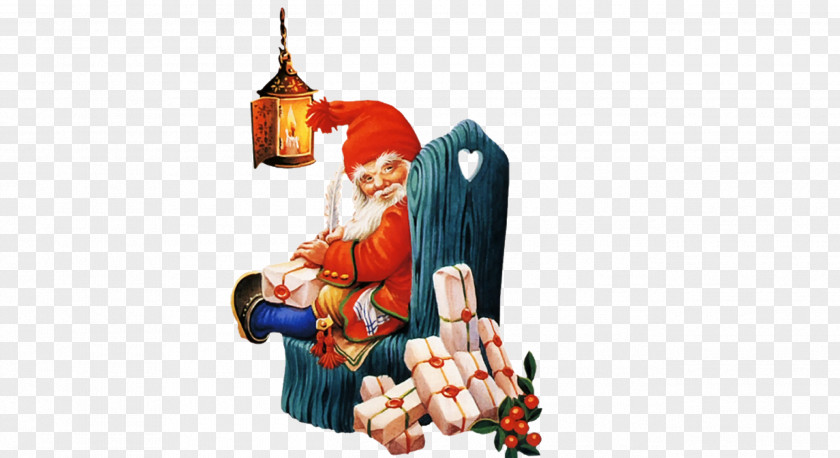 Santa Claus Pull Material Free New Year Christmas Dwarf Clip Art PNG
