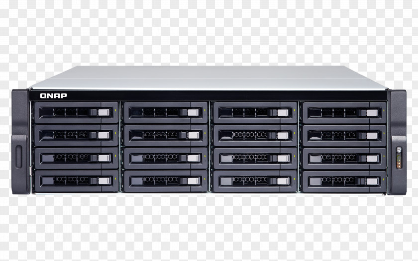SATA 6Gb/s QNAP TS-1673U-RP 16-Bay Diskless NAS ServerSATA TS-1263U-RP ISCSIRack Server Network Storage Systems PNG