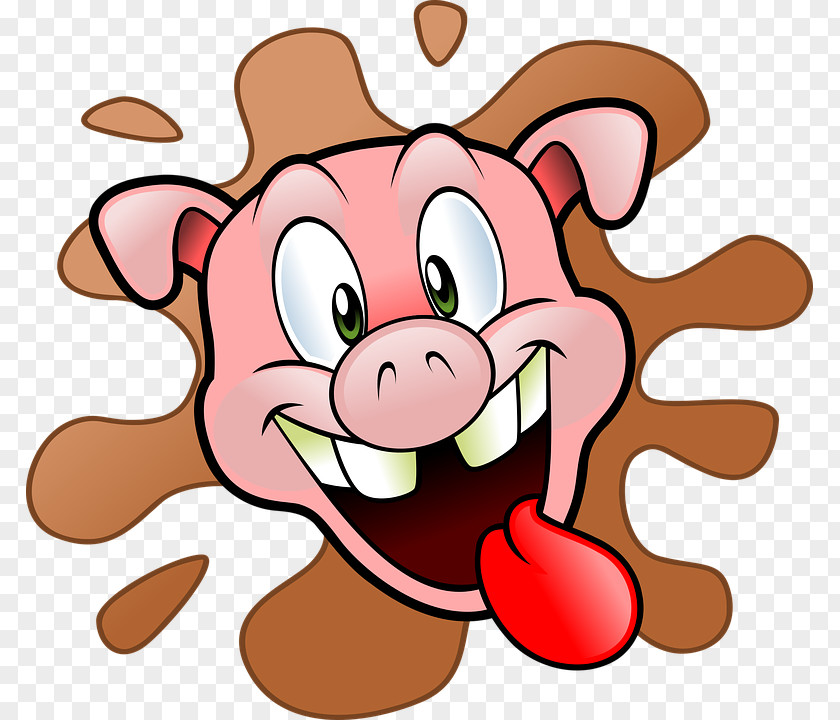Tongue Playful Pig Domestic Barbecue Ham Steak Clip Art PNG