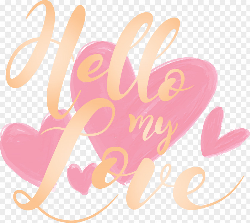 Valentines Day Hello My Love PNG