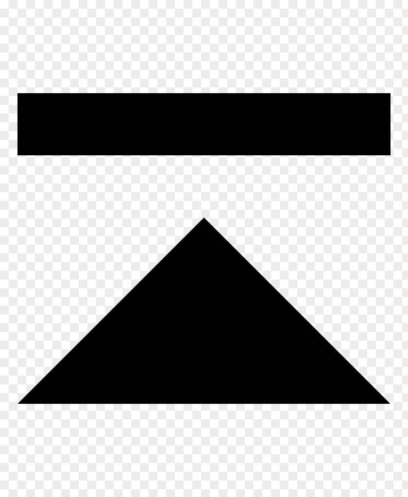 Triangle Black M Font PNG