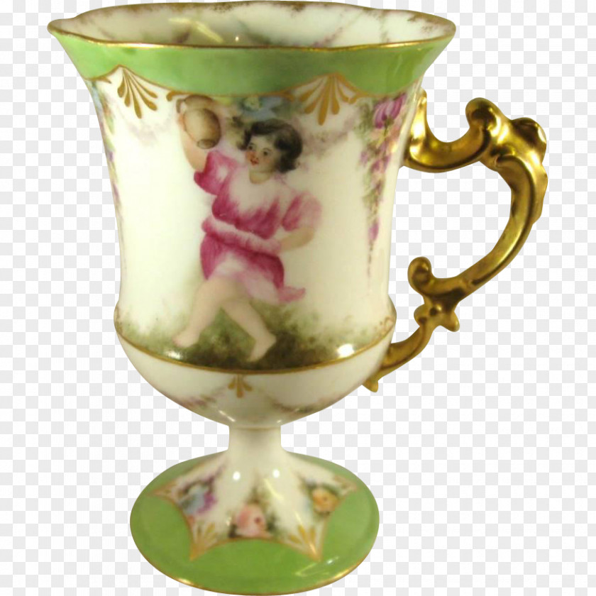 Vase Capodimonte Porcelain Coffee Cup Doccia China Painting PNG