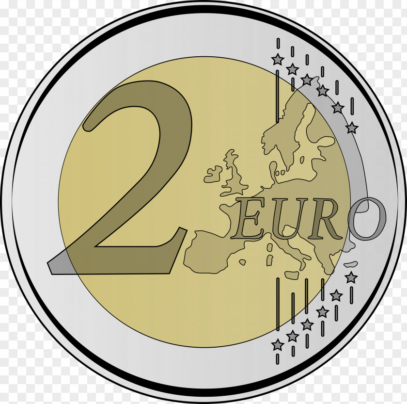 Euro Coin File 1 Coins Sign PNG