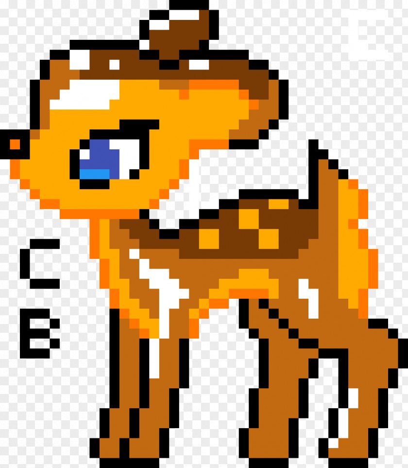 Deer Pixel Art Bead Pattern PNG
