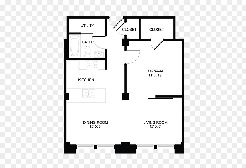 Apartment Floor Plan Building Cherry Hill Towers PNG