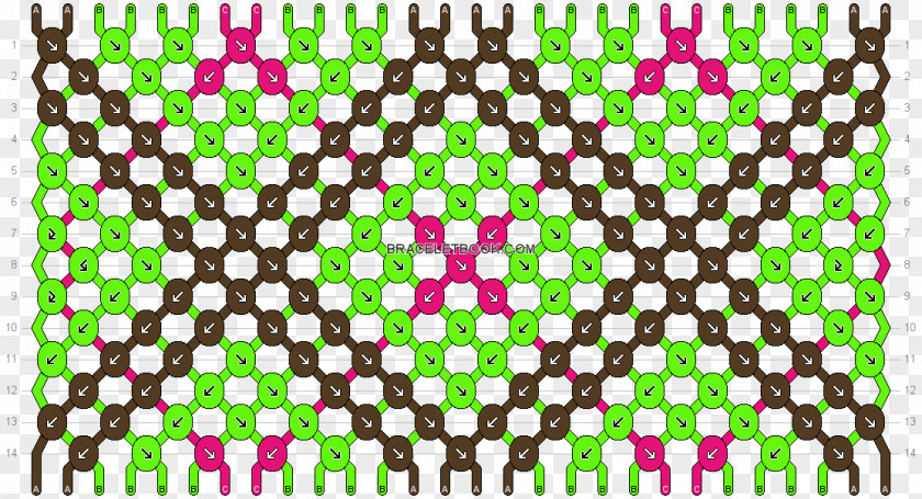 Friendship Bracelet Pattern Polka Dot Zigzag PNG