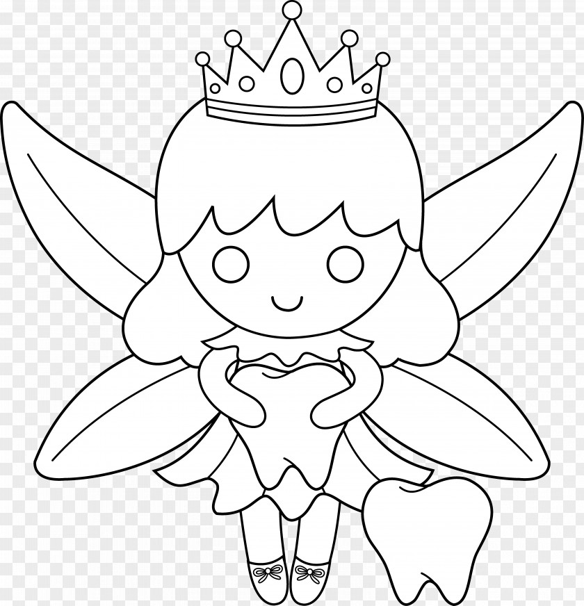 Toothfairy Cliparts Tooth Fairy Coloring Book PNG