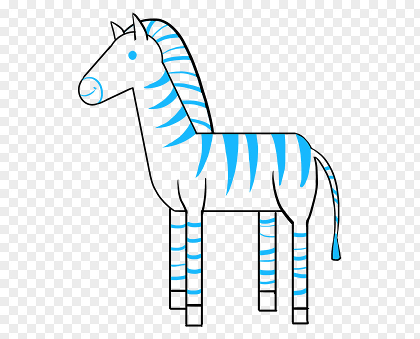Zebra Drawing Horse Sketch Image PNG