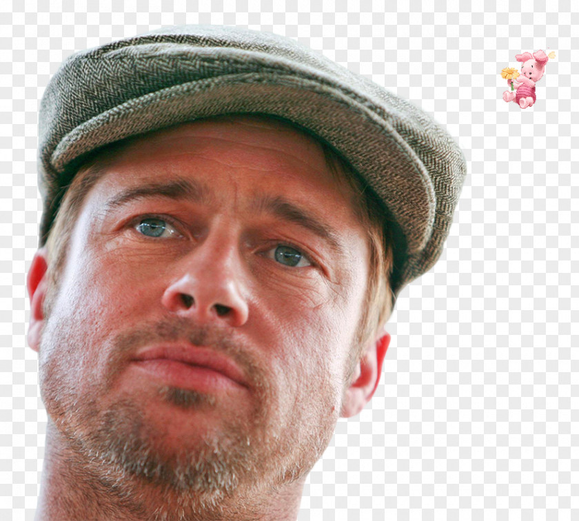 Brad Pitt Seven Scar Acne PNG