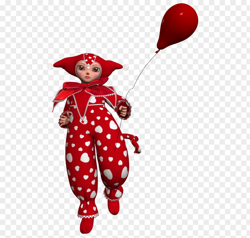 Clown Harlequin Costume Character PNG