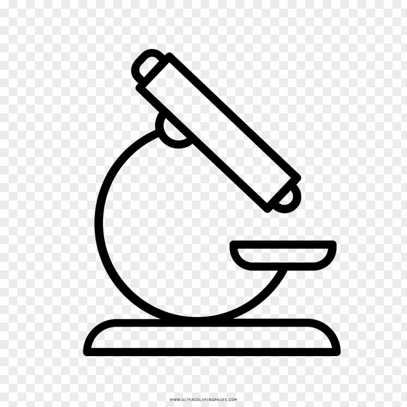 Microscope Drawing Coloring Book Science PNG