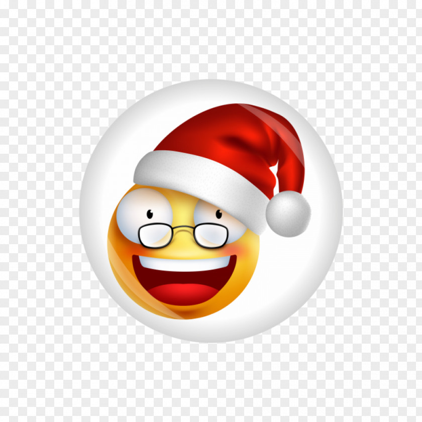 Smiley Santa Claus Emoticon PNG