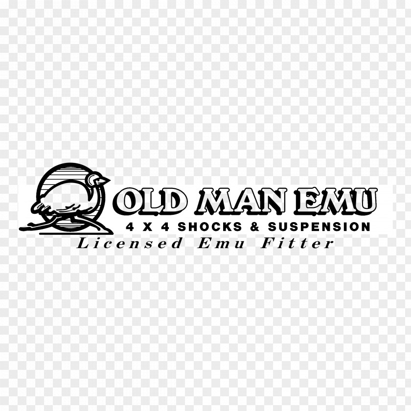Emu Logo Brand Old Man Font PNG