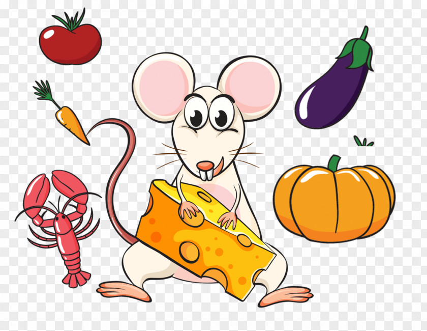 Little Mouse To Steal Cheese Computer Rat Illustration PNG