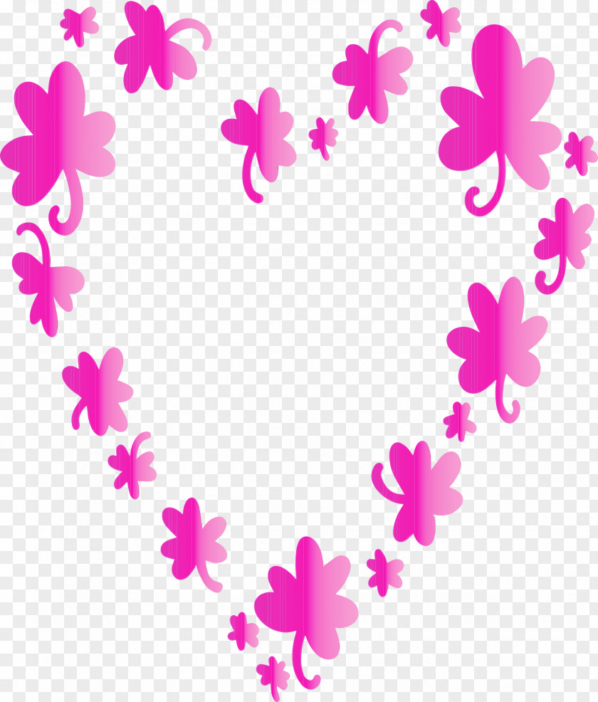 Pink Heart Pedicel Magenta Plant PNG