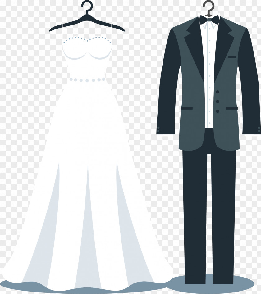 Suit Vector Tuxedo Wedding Dress Bride PNG
