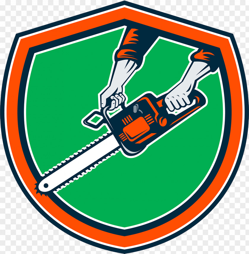 Chainsaw Arborist Design Vector Graphics PNG