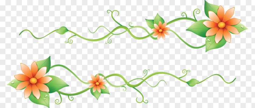 Lotus And Green Leaves Border Flowers Euclidean Vector PNG