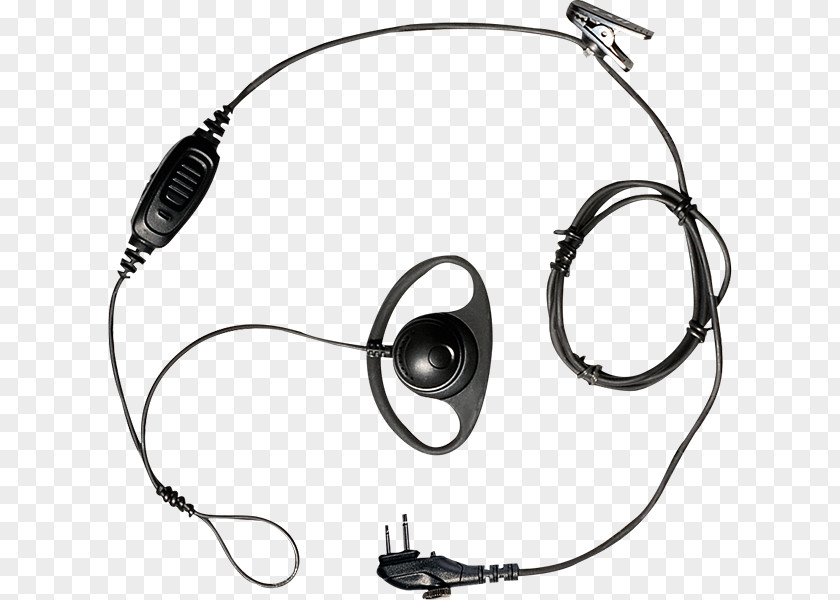 Wearing A Headset Headphones Microphone Hytera Audio Digital Mobile Radio PNG