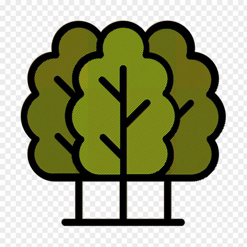 Ecology Icon Forest Trees PNG