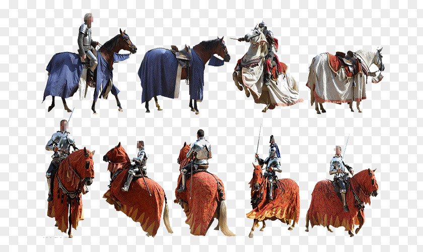 European Knight Middle Ages Horse Cavalry Body Armor PNG