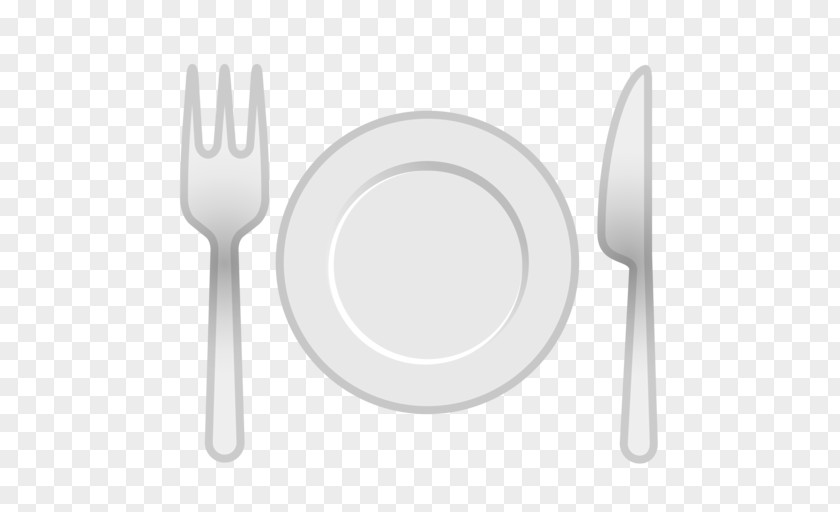 Fork Knife Spoon Plate Emoji PNG