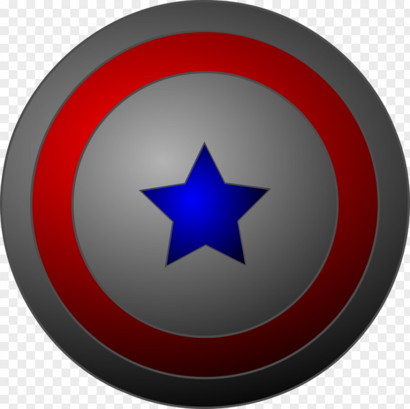Grey Shield Symbol Star Red PNG