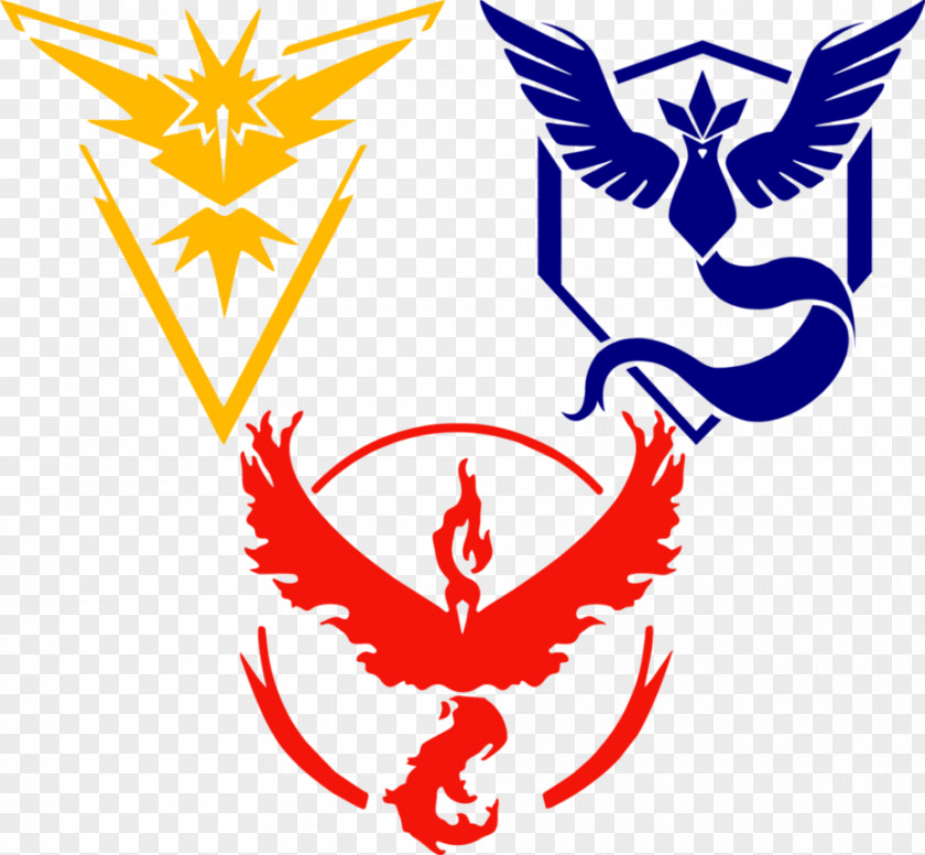 Pokemon Team Pokémon GO Red And Blue T-shirt Decal PNG