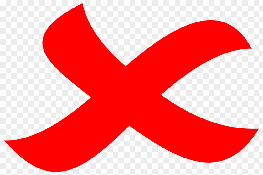 Red X Public Domain Copyright Licence CC0 Creative Commons Clip Art PNG