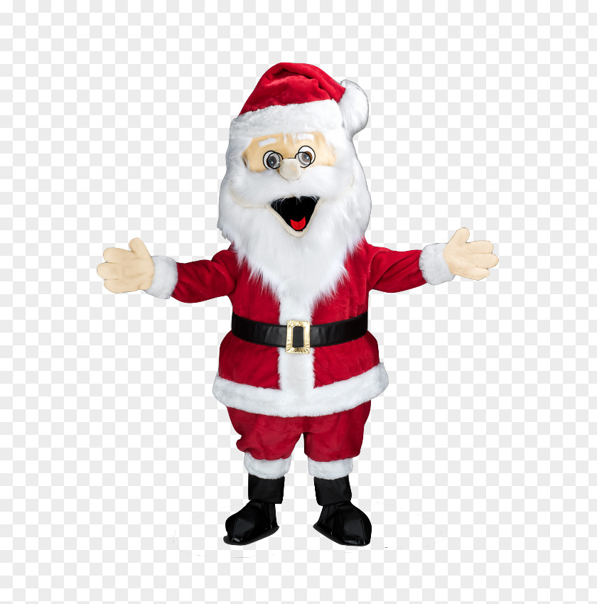 Santa Claus Mascot Costume Christmas Plush PNG