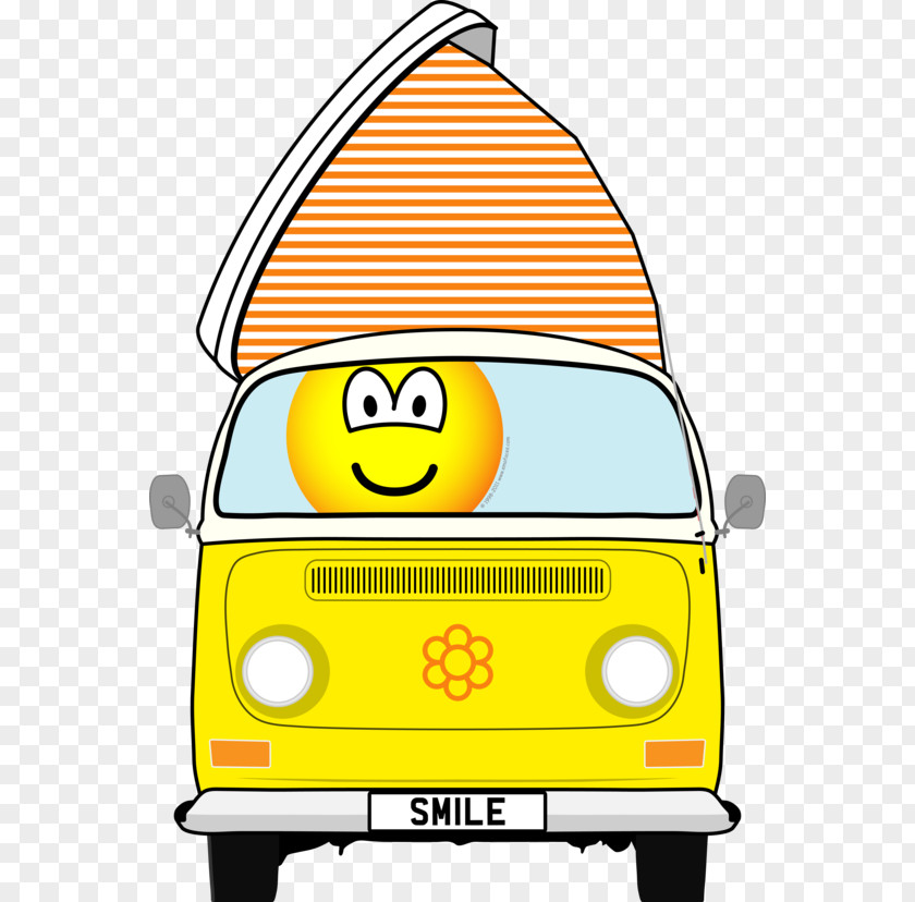 Smiley Emoticon Campervan Emoji PNG