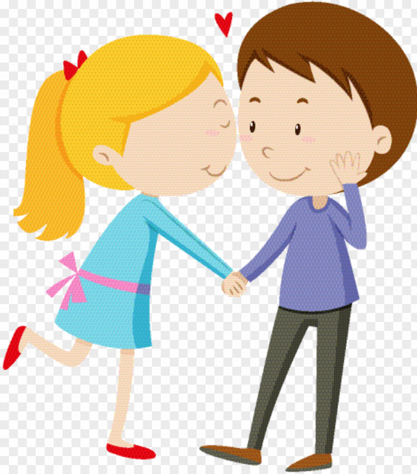 Style Love Girl Cartoon PNG