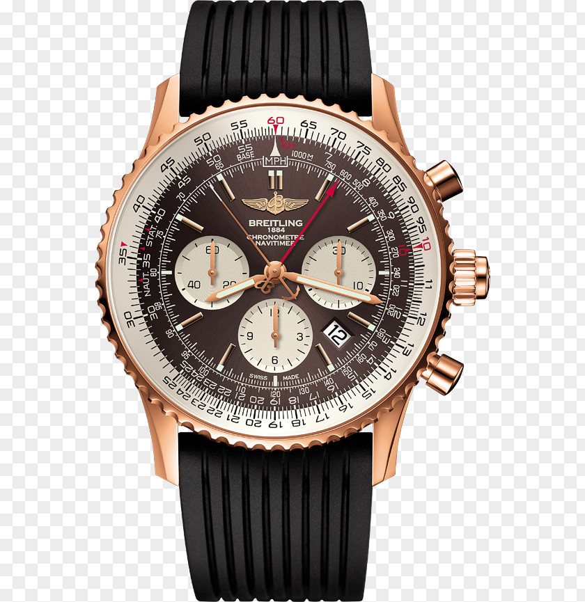 Watch Double Chronograph Breitling SA Navitimer PNG