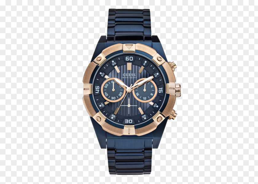 Watch Guess Clock Fashion Blue PNG