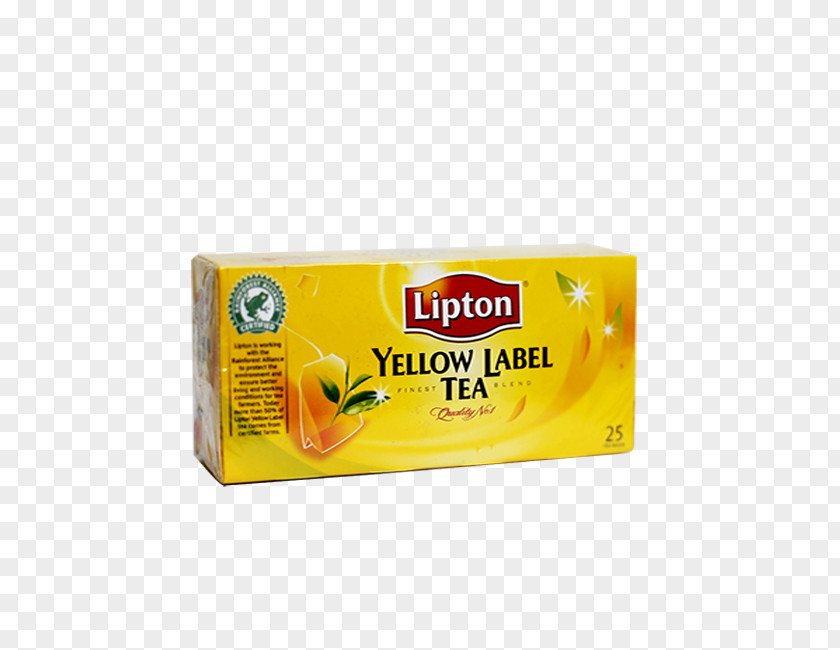 Yellow Tea Iced Lipton Lemon Bag PNG