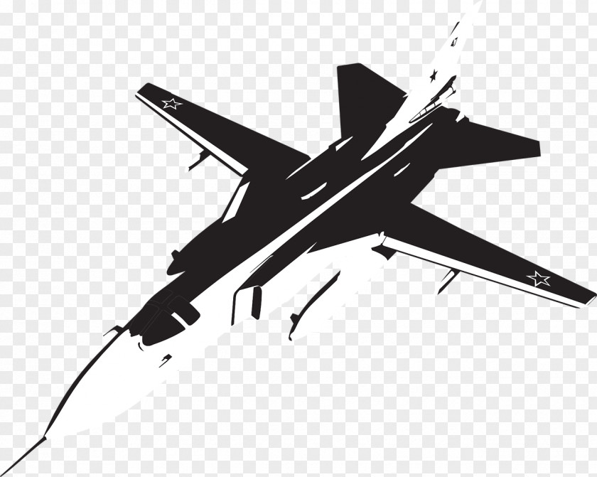 Airplane Sukhoi Su-24 Aircraft Aviation Clip Art PNG