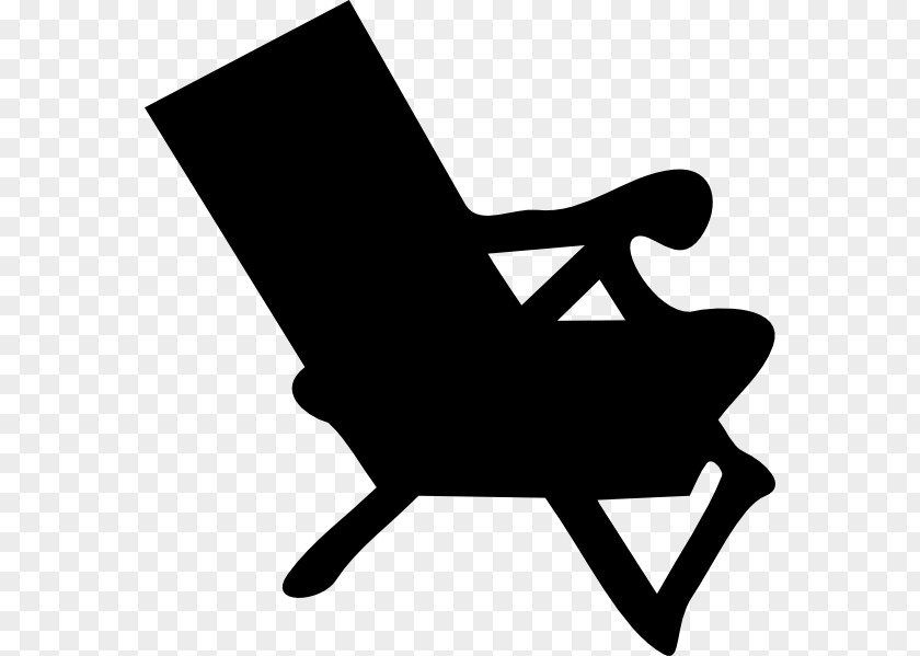Beach Chair Clipart Silhouette Clip Art PNG