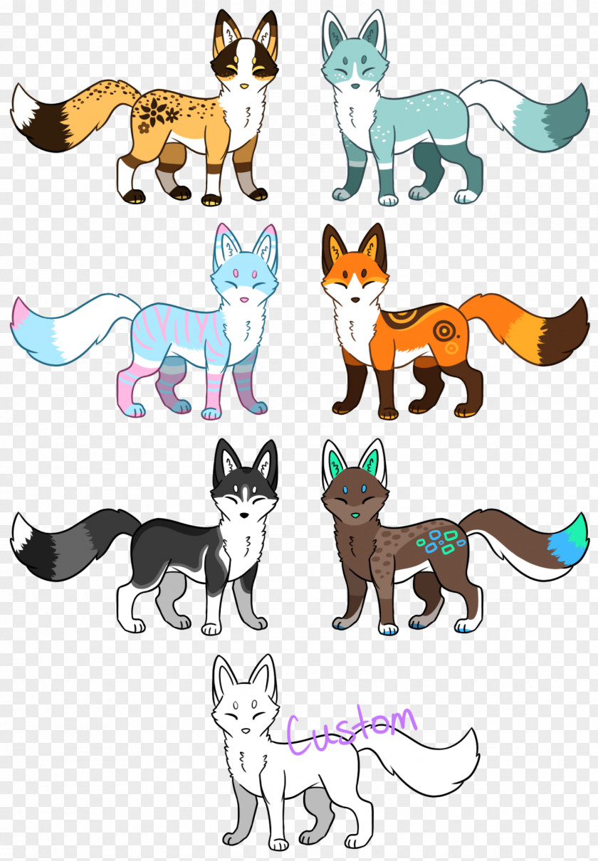 Cat Dog Red Fox Art PNG