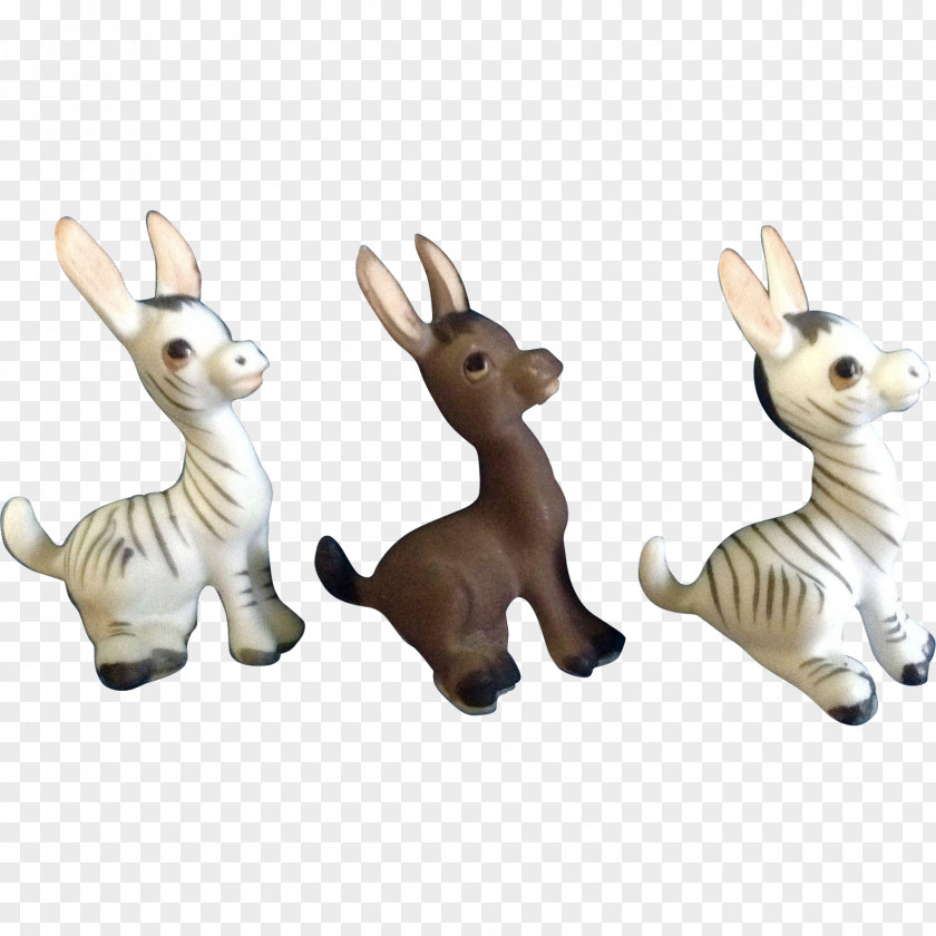 Donkey Animal Figurine Porcelain Ceramic PNG